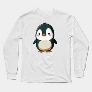 Cute Kawaii Penguin Cartoon Long Sleeve T-Shirt
